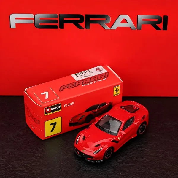 Bburago_Ferrari_F12tdf_Red_1:64_Diecast_Model_Car_–_Collectible_Scale_Model
