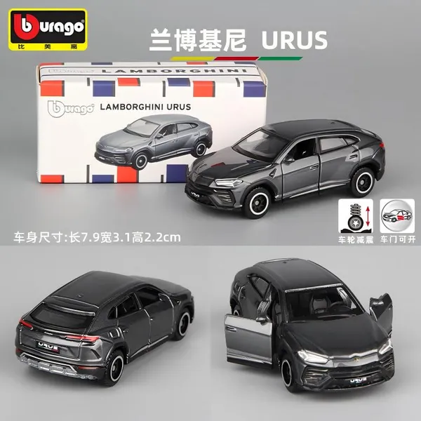 Bburago_Lamborghini_Urus_Black_1:64_Diecast_Model_Car_–_Collectible_Scale_Model