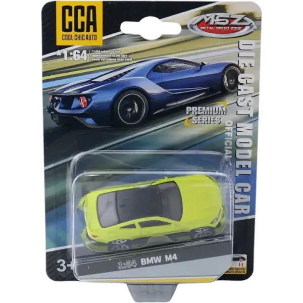 CCA_BMW_M4_1:64_Scale_Die-Cast_Model_Car_|_Premium_Metal_Alloy_Sports_Coupe_|_Detailed_BMW_M4_Street_Car_with_Free-Rolling_Wheels_|_Collectible_Model_for_Car_Enthusiasts