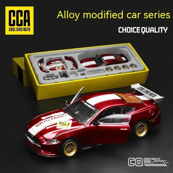 CCA_Ford_Mustang_GT_2018_1:42_Scale_Die-Cast_Model_Car,_DIY_Car_Tuning_Kit_with_Interchangeable_Parts,_Premium_Collectible_Toy_for_Car_Enthusiasts