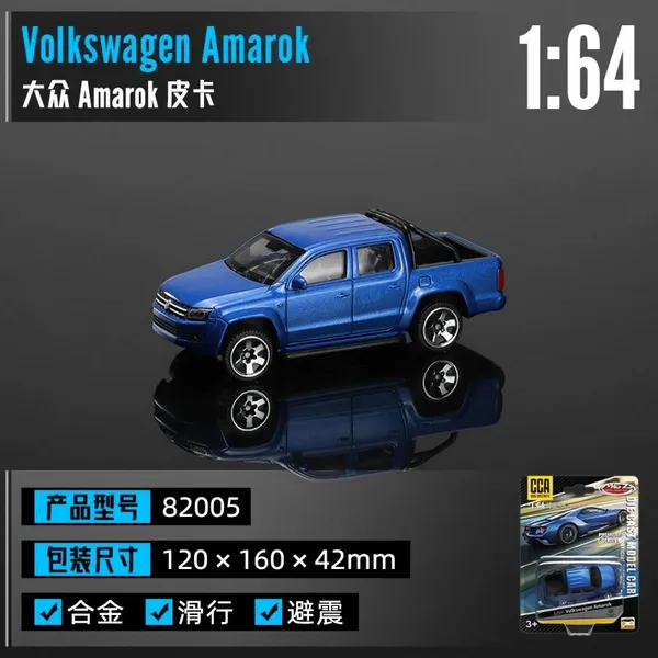 CCA_Volkswagen_Amarok_1:64_Scale_Die-Cast_Model_Car,_Premium_Miniature_Pickup_Truck_with_Detailed_Design,_Free-Rolling_Wheels,_Collectible_Vehicle_for_Car_Enthusiasts