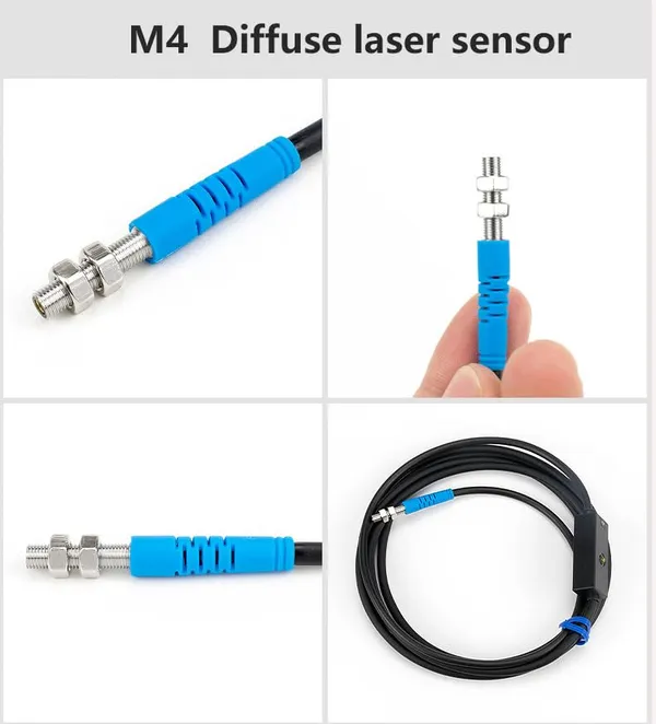 EVONTRO_M4_FTD-04NO_Laser_Photoelectric_Sensor_|_10–30V_DC_Diffuse_Reflective_Proximity_Switch_|_50-70mm_Detection_Range_|_M4_Mini_Optical_Sensor_|_NPN_Normally_Open_for_Industrial_Automation