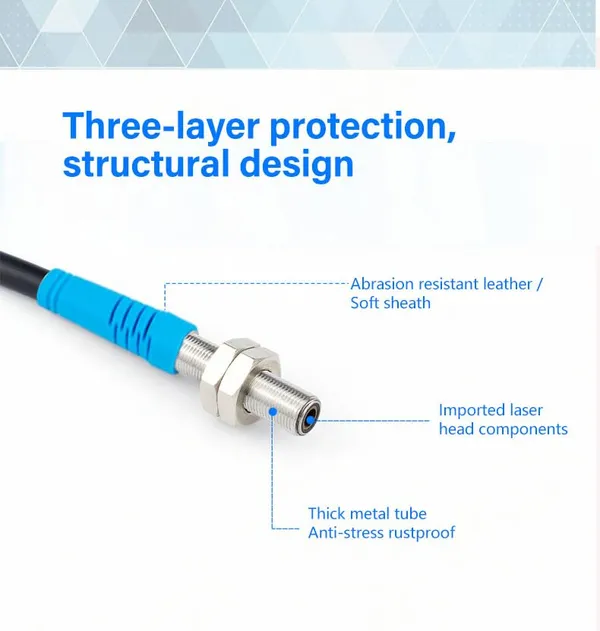 EVONTRO_M4_FTD-04NO_Laser_Photoelectric_Sensor_|_10–30V_DC_Diffuse_Reflective_Proximity_Switch_|_50-70mm_Detection_Range_|_M4_Mini_Optical_Sensor_|_NPN_Normally_Open_for_Industrial_Automation
