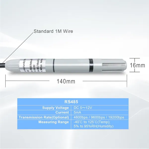 EVONTRO_RS485_Temperature_&_Humidity_Sensor_Modbus_RTU_Industrial_Temperature_Transmitter_|_SHT30_High_Precision_Probe_|_IP65_Waterproof_|_DC_5-24V_|_-40°C_to_125°C_|_PLC_HVAC_Greenhouse_Automation