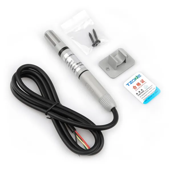 EVONTRO_RS485_Temperature_&_Humidity_Sensor_Modbus_RTU_Industrial_Temperature_Transmitter_|_SHT30_High_Precision_Probe_|_IP65_Waterproof_|_DC_5-24V_|_-40°C_to_125°C_|_PLC_HVAC_Greenhouse_Automation