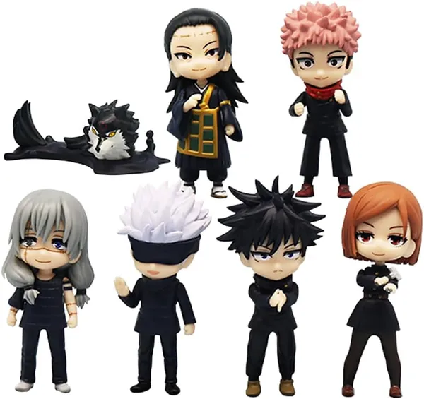 Jujutsu_Kaisen_7-Piece_Anime_Figure_Set_–_Mini_Collectible_Character_Figures,_5–11_cm,_PVC_&_ABS_Decorative_Models_for_Desk,_Shelf,_Gaming_Room,_Display_&_Cake_Décor