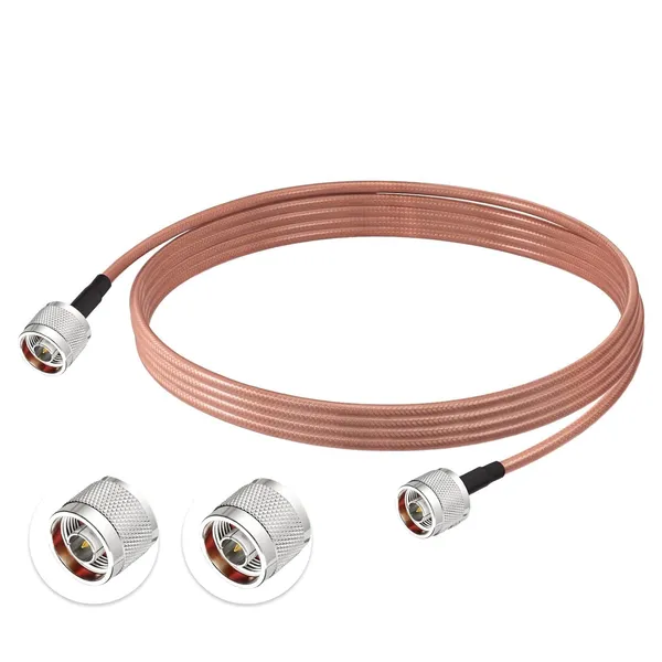 N_Male_to_N_Male_RG142_RF_Coaxial_Cable,_50_Ohm_Low_Loss_Jumper_Cable,_SMA/RF_Test_Cable_for_WiFi,_Ham_Radio,_Antenna,_SDR_&_Communication_Equipment_(Length:_1_Meter)