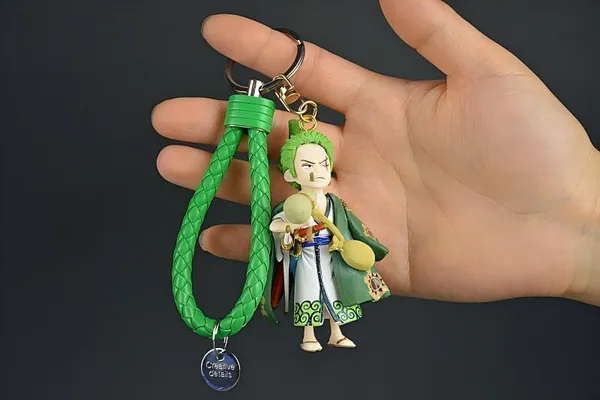 ONE_PIECE_Anime_Character_Keychain_|_Luffy,_Gear_5_&_Zoro_Style_PVC_Figure_Pendant_with_Braided_Wrist_Strap_|_Collectible_Bag_Charm_&_Key_Ring