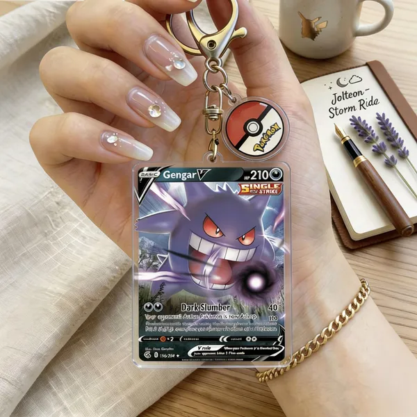 Pokémon_Inspired_Acrylic_Trading_Card_Keychain_with_Poké_Ball_Charm_|_Gengar_V_/_Jolteon_V_|_Collectible_Key_Ring_for_Bag,_Backpack,_Keys_&_Gifts