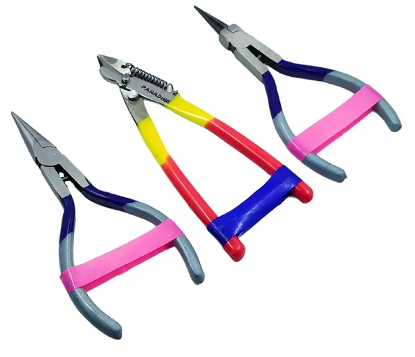Silk_Thread_Jewellery_Making_Pliers_Combo_Flat_Round_And_Side_Cutter_Nose_Plier_Multicolour_Pack_Of_3_Pieces_Jk_3_Mini