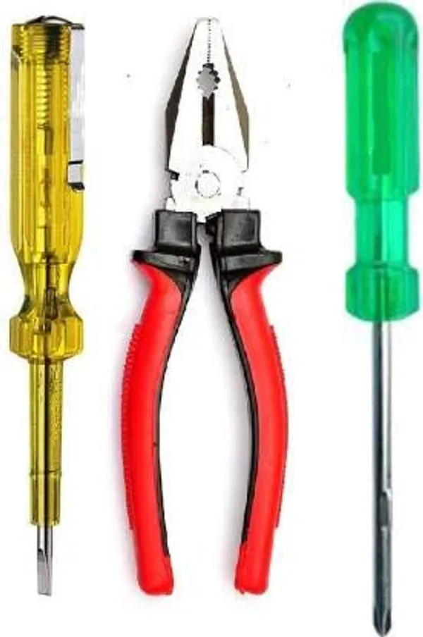 Hand_Tool_Kit_Combination_Plier_8_Inch_Line_Tester_2_in_1_Screwdriver_3_Pcs_Combo_Hand_Tool_Kit_3_Tools
