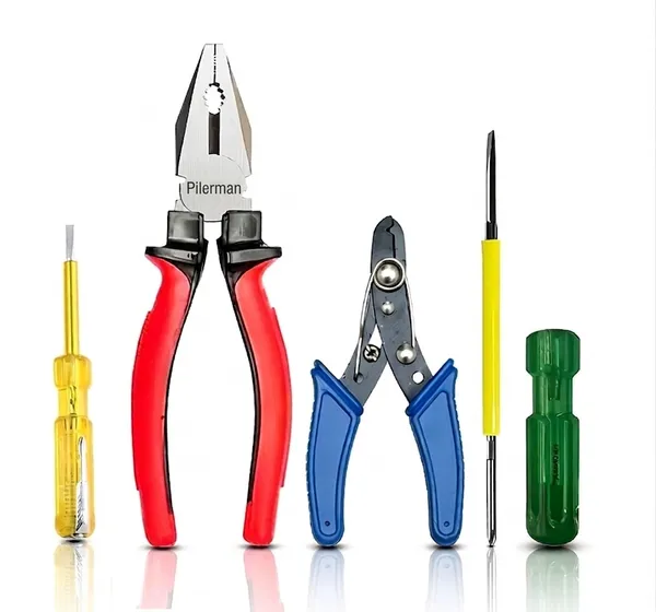 Hand_Tool_Kits_Plier_Wire_Cutter_Line_Tester_Screwdriver_Set_4pcs_Combo