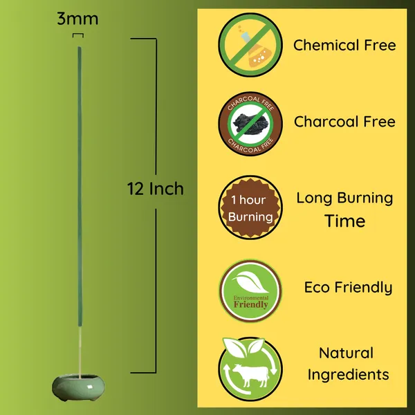 Gaumayam_Neem_Prahaar_Mosquito_Repellent_Agarbatti_Pack_of_2_(240_Pcs_Total)_–_Get_Free_Ceramic_Incense_Stick_Stand