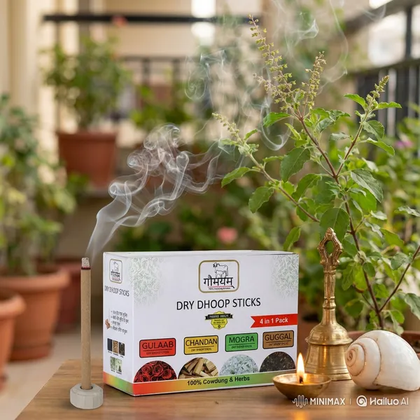 4_In_1_Organic_Bambooless_120_Dhoop_Sticks_Charcoal_Free_Cow_Dung_Herbal_Dhoop_Sticks