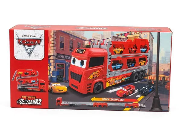 Lightning_Mcqueen_Die_Cast_Car_Carrier_Truck_With_Foldable_Track_And_Storage