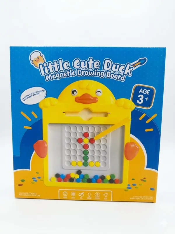 Little_Cute_Duck_Magnetic_Drawing_Board_Educational_Mosaic_Toy_With_Pattern_Cards_15_Inch