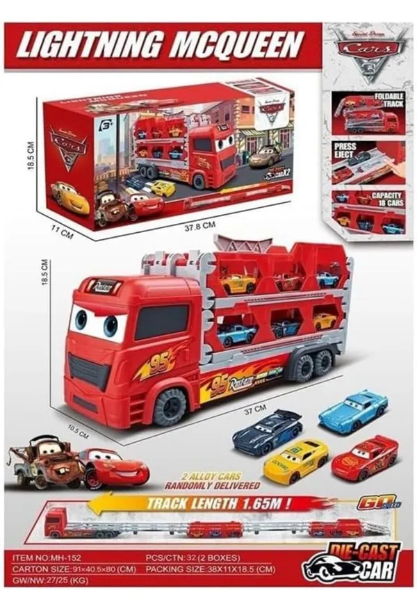 Lightning_Mcqueen_Die_Cast_Car_Carrier_Truck_With_Foldable_Track_And_Storage