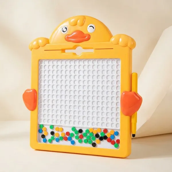 Little_Cute_Duck_Magnetic_Drawing_Board_Educational_Mosaic_Toy_With_Pattern_Cards_15_Inch