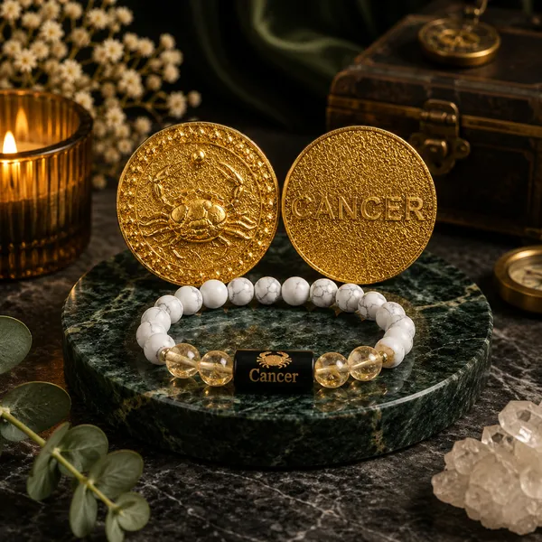 Cancer_(Karka_Rashi)_Bracelet_with_FREE_Gold_Plated_Cancer_Zodiac_Coin_|_Energized_&_Siddh