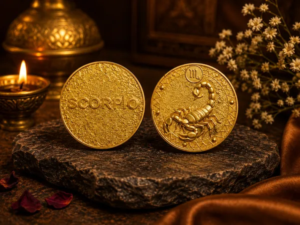 Scorpio_(Vrishchika_Rashi)_Bracelet_with_FREE_Gold_Plated_Scorpio_Zodiac_Coin_|_Energized_&_Siddh