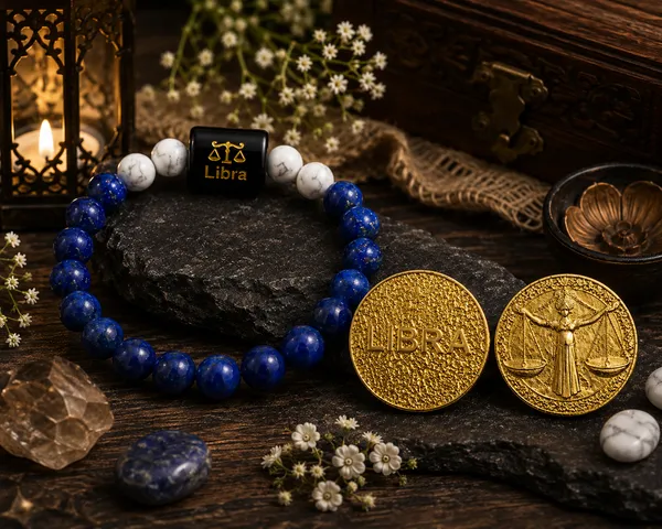 Libra_(Tula_Rashi)_Bracelet_with_FREE_Gold_Plated_Libra_Zodiac_Coin_|_Energized_&_Siddh