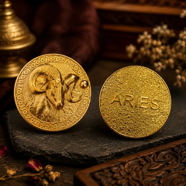 Aries_(Mesh_Rashi)_Bracelet_with_FREE_Gold_Plated_Aries_Zodiac_Coin_|_Energized_&_Siddh