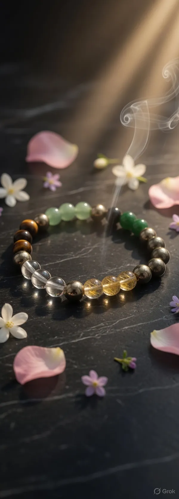 Sidh_Dhanyog_Band_(_Pyrite_,_Tiger_Eye_,_Citrene_,_Aventurine_&_Sphtic_Beads_)