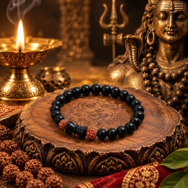 Karungali_Rudraksh_Damru_Bracelet