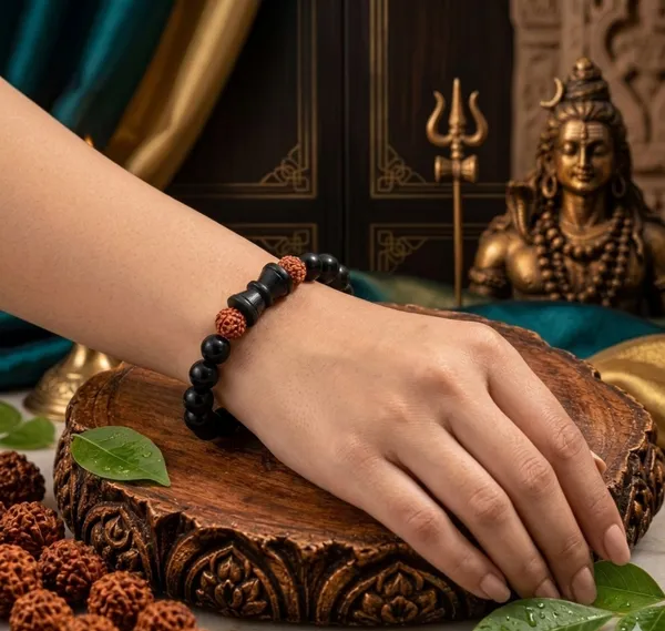 Karungali_Rudraksh_Damru_Bracelet