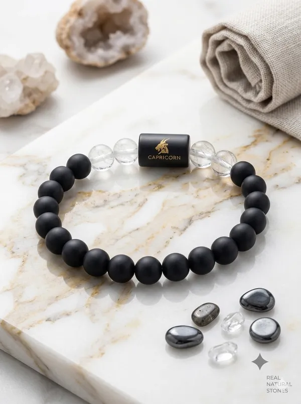 Capricorn_(Makar_Rashi)_Bracelet_with_FREE_Gold_Plated_Capricorn_Zodiac_Coin_|_Energized_&_Siddh
