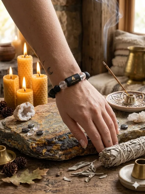 Capricorn_(Makar_Rashi)_Bracelet_with_FREE_Gold_Plated_Capricorn_Zodiac_Coin_|_Energized_&_Siddh