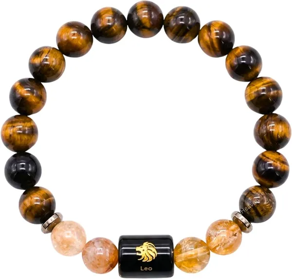 Leo_(Simha_Rashi)_Bracelet_with_FREE_Gold_Plated_Leo_Zodiac_Coin_|_Energized_&_Siddh