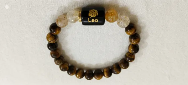 Leo_(Simha_Rashi)_Bracelet_with_FREE_Gold_Plated_Leo_Zodiac_Coin_|_Energized_&_Siddh
