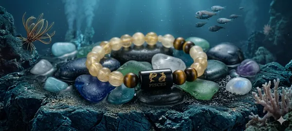 Pisces_(Meen_Rashi)_Bracelet_with_FREE_Gold_Plated_Pisces_Zodiac_Coin_|_Energized_&_Siddh