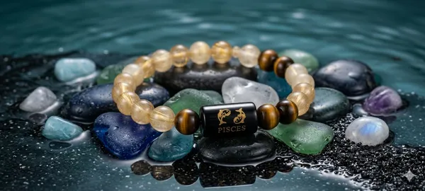 Pisces_(Meen_Rashi)_Bracelet_with_FREE_Gold_Plated_Pisces_Zodiac_Coin_|_Energized_&_Siddh