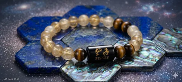 Pisces_(Meen_Rashi)_Bracelet_with_FREE_Gold_Plated_Pisces_Zodiac_Coin_|_Energized_&_Siddh