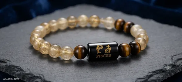 Pisces_(Meen_Rashi)_Bracelet_with_FREE_Gold_Plated_Pisces_Zodiac_Coin_|_Energized_&_Siddh