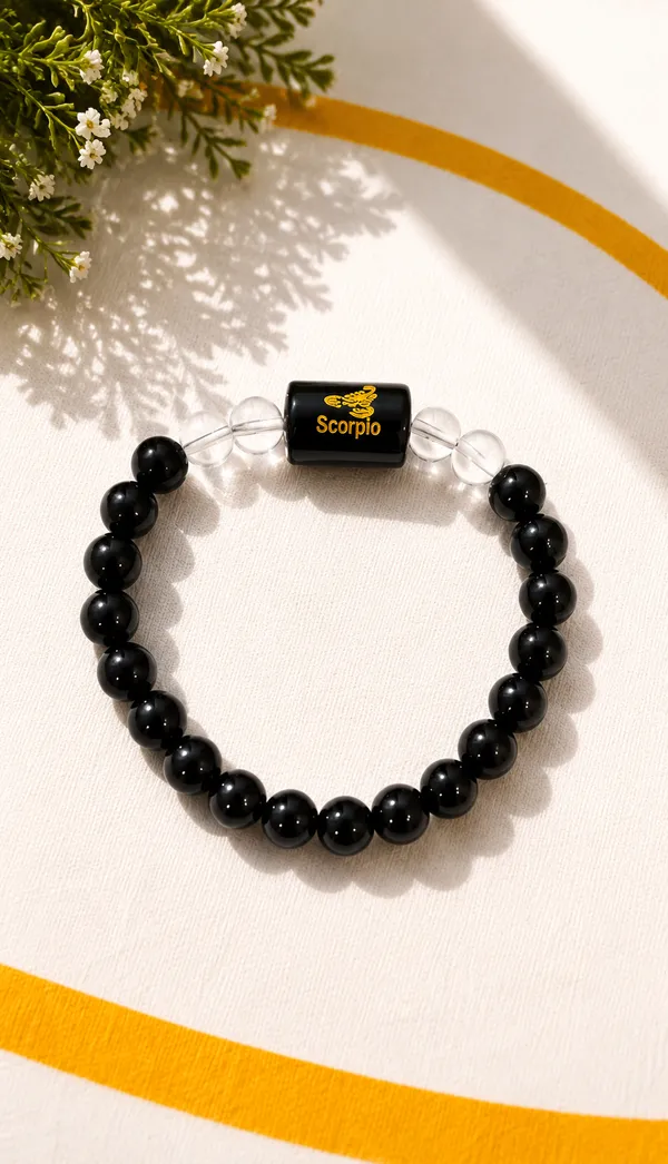 Scorpio_(Vrishchika_Rashi)_Bracelet_with_FREE_Gold_Plated_Scorpio_Zodiac_Coin_|_Energized_&_Siddh