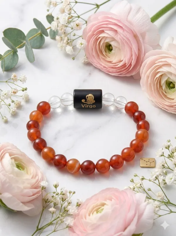 Virgo_(Kanya_Rashi)_Bracelet_with_FREE_Gold_Plated_Virgo_Zodiac_Coin_|_Energized_&_Siddh