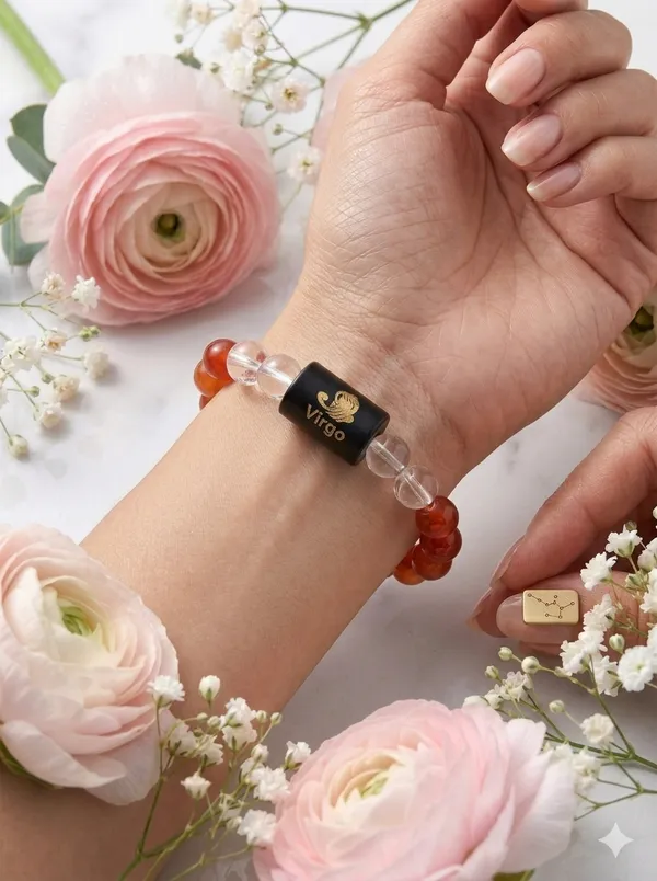 Virgo_(Kanya_Rashi)_Bracelet_with_FREE_Gold_Plated_Virgo_Zodiac_Coin_|_Energized_&_Siddh
