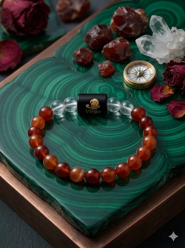Virgo_(Kanya_Rashi)_Bracelet_with_FREE_Gold_Plated_Virgo_Zodiac_Coin_|_Energized_&_Siddh