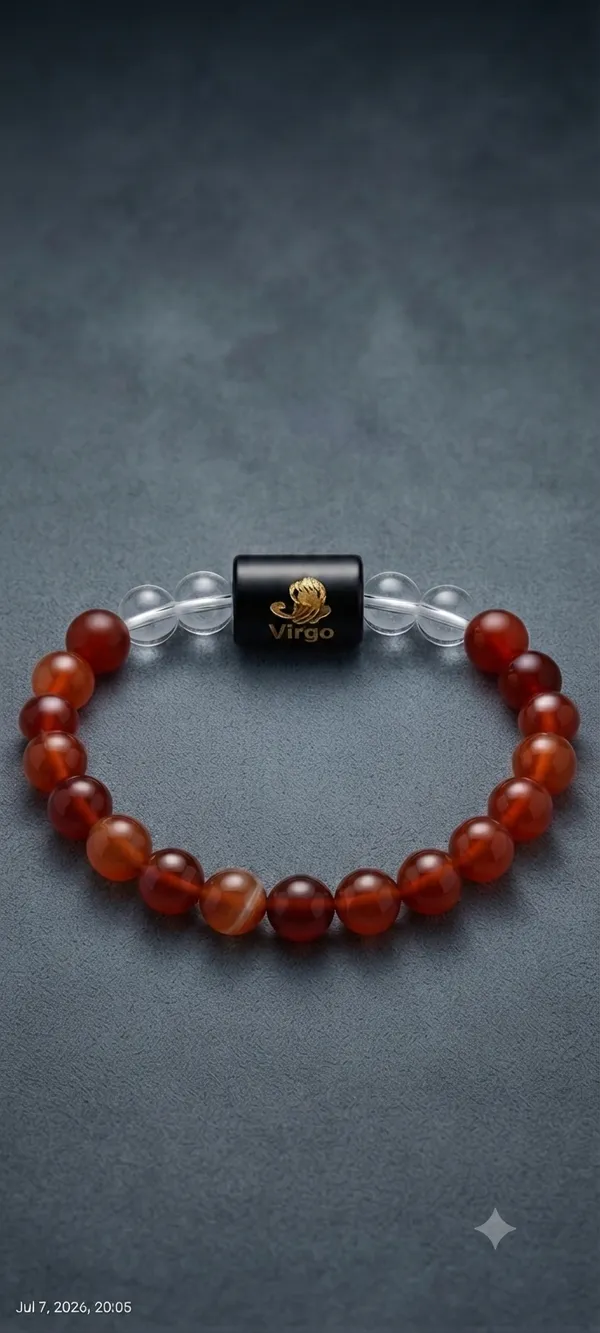 Virgo_(Kanya_Rashi)_Bracelet_with_FREE_Gold_Plated_Virgo_Zodiac_Coin_|_Energized_&_Siddh