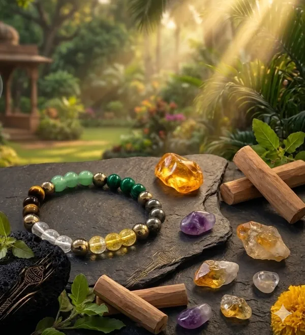 Sidh_Dhanyog_Band_(_Pyrite_,_Tiger_Eye_,_Citrene_,_Aventurine_&_Sphtic_Beads_)