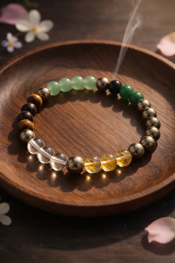 Sidh_Dhanyog_Band_(_Pyrite_,_Tiger_Eye_,_Citrene_,_Aventurine_&_Sphtic_Beads_)