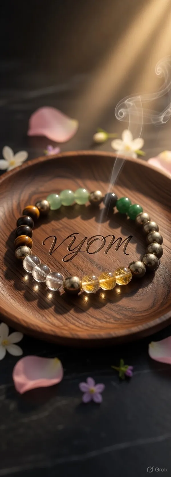 Sidh_Dhanyog_Band_(_Pyrite_,_Tiger_Eye_,_Citrene_,_Aventurine_&_Sphtic_Beads_)