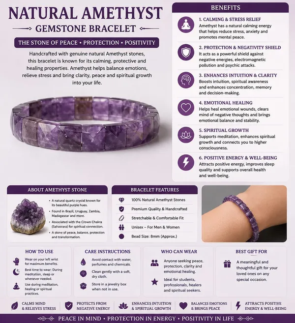 Purple_Natural_Amethyst_Gemstone_PYRAMID_Bracelet_With_Lab_Certificate_132.61_Ct_pack_of_1