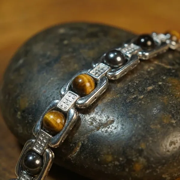 Multicolour_Tiger_Eye_Stone_Magnetic_Therapy_Bracelet_For_Men_And_Women_pack_of_1