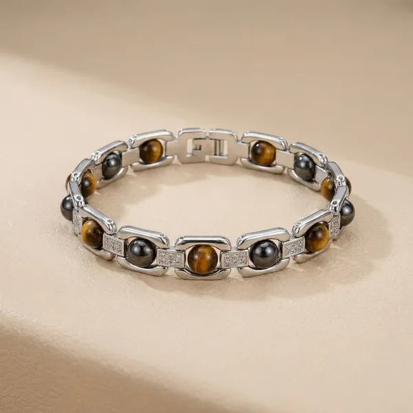 Multicolour_Tiger_Eye_Stone_Magnetic_Therapy_Bracelet_For_Men_And_Women_pack_of_1