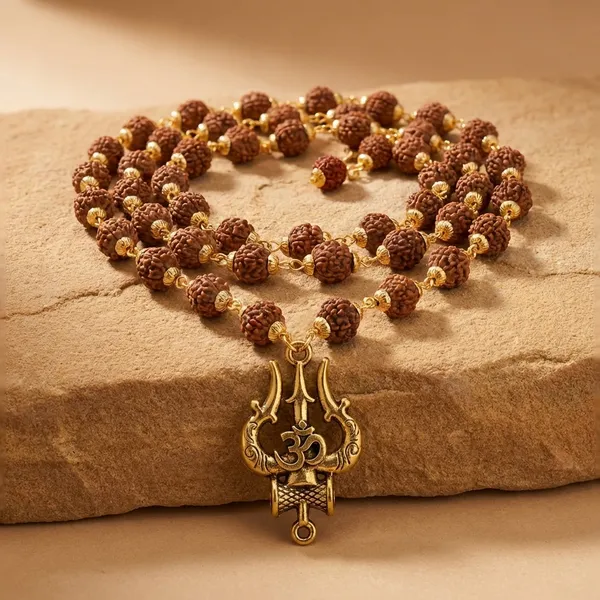 Brown_Rudraksha_Mala_Necklace_With_Bracelet_Pendant_pack_of_1