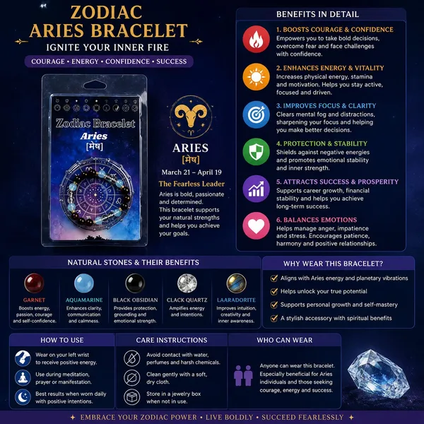 Multicolour_Zodiac_Aries_Bracelet_pack_of_1